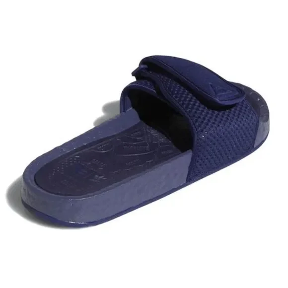 NEW Kid\'s Size 05 ADIDAS Pharrell x Boost Slides \'Night Sky\' Silpper Blue FY6142 Adidas Human Race Pharrell Williams Blue ? Chancletas HU  main image 4